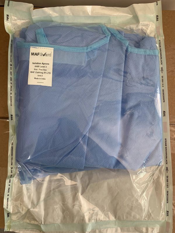 Disposable Impervious Nonsurgical Isolation Gowns - AAMI Level 4 - Knitted Cuffs Hot on Sale - Image 2