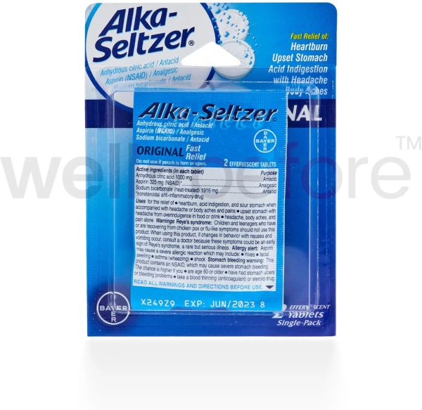 Alka-Seltzer Antacid Heartburn Relief - 2 Effervescent Tablets For Cheap